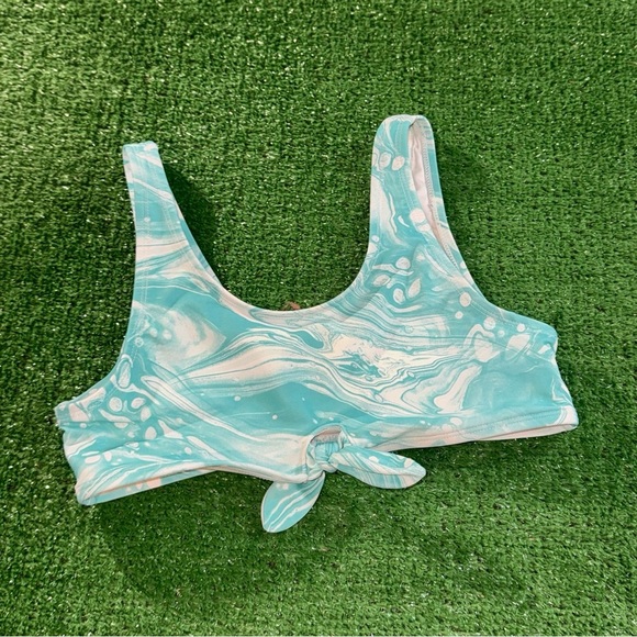 Old Navy Kids Swim One Piece - Aqua Swirl - Picture 2 of 3